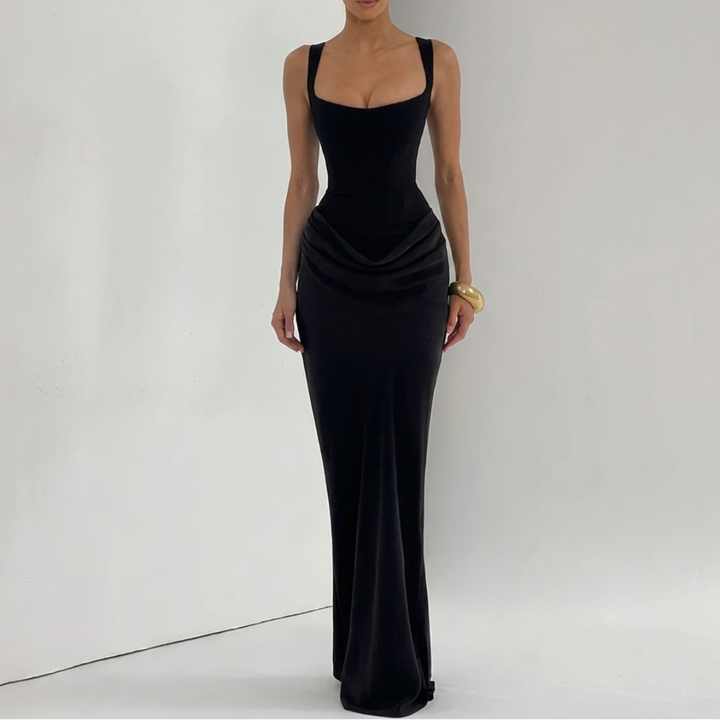 Womens Elegant Backless Slip Dress