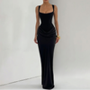 Womens Elegant Backless Slip Dress