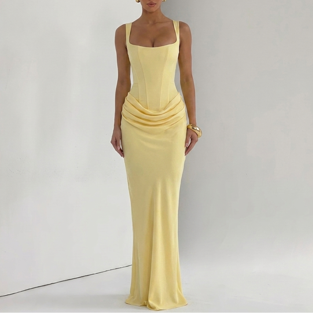 Womens Elegant Backless Slip Dress