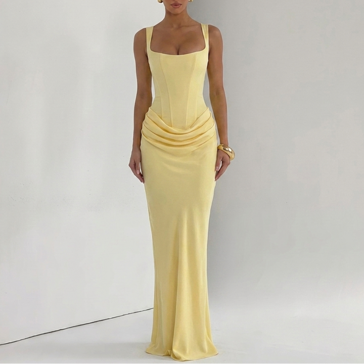 Womens Elegant Backless Slip Dress