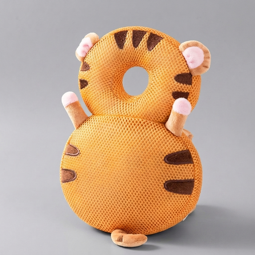 Baby Head Support Cushion with Cute Angel Wing Design for Toddlers
