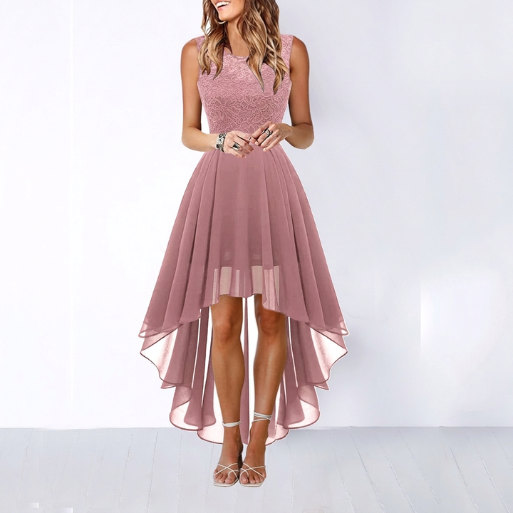 Women’s Elegant Splicing Large Hem Dress