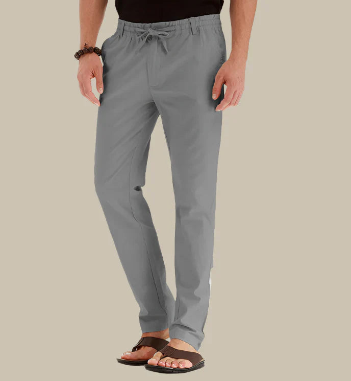 comfortable Summer Pants with Elastic Waistband for Men