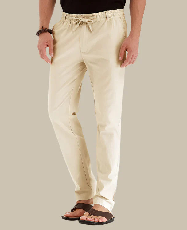 comfortable Summer Pants with Elastic Waistband for Men
