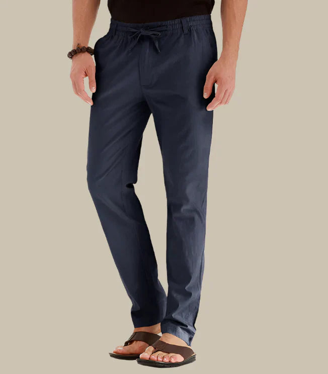 comfortable Summer Pants with Elastic Waistband for Men