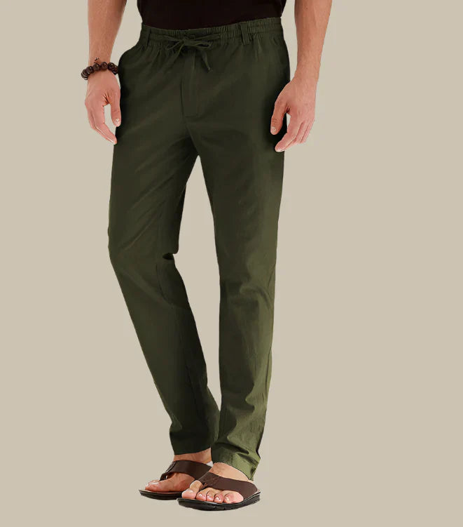 comfortable Summer Pants with Elastic Waistband for Men