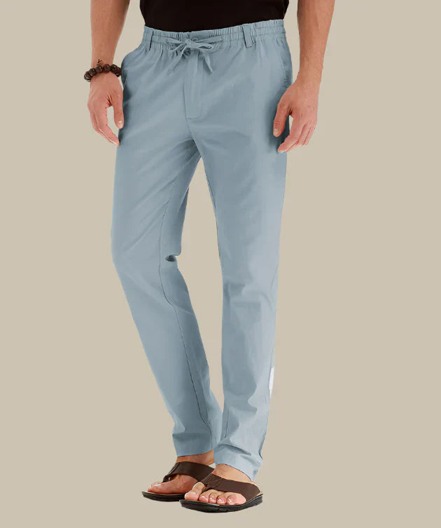 comfortable Summer Pants with Elastic Waistband for Men