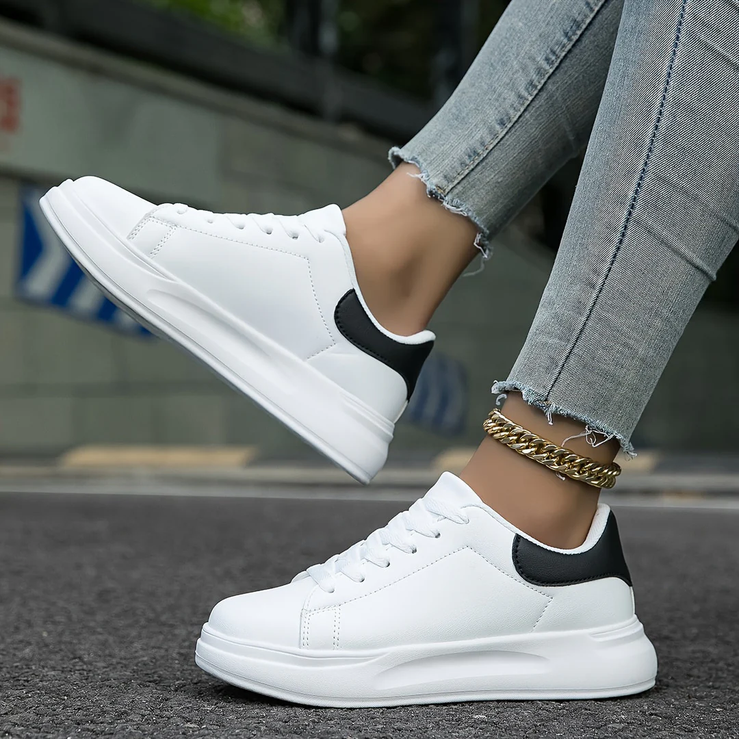 Women's Cushioned Leather Sneakers
