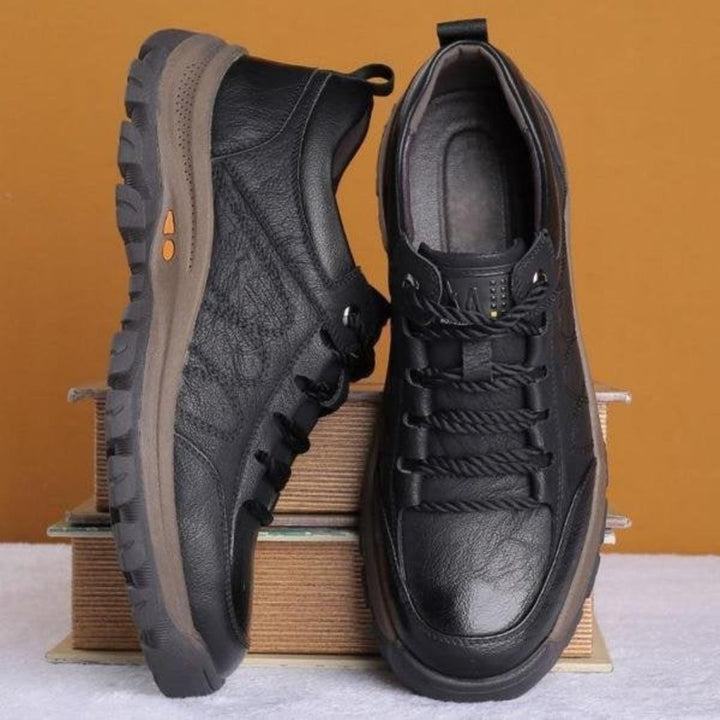 Men's Leather Shoes with Arch Support