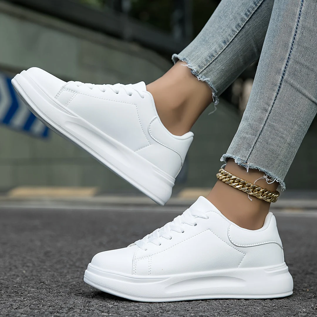 Women's Cushioned Leather Sneakers