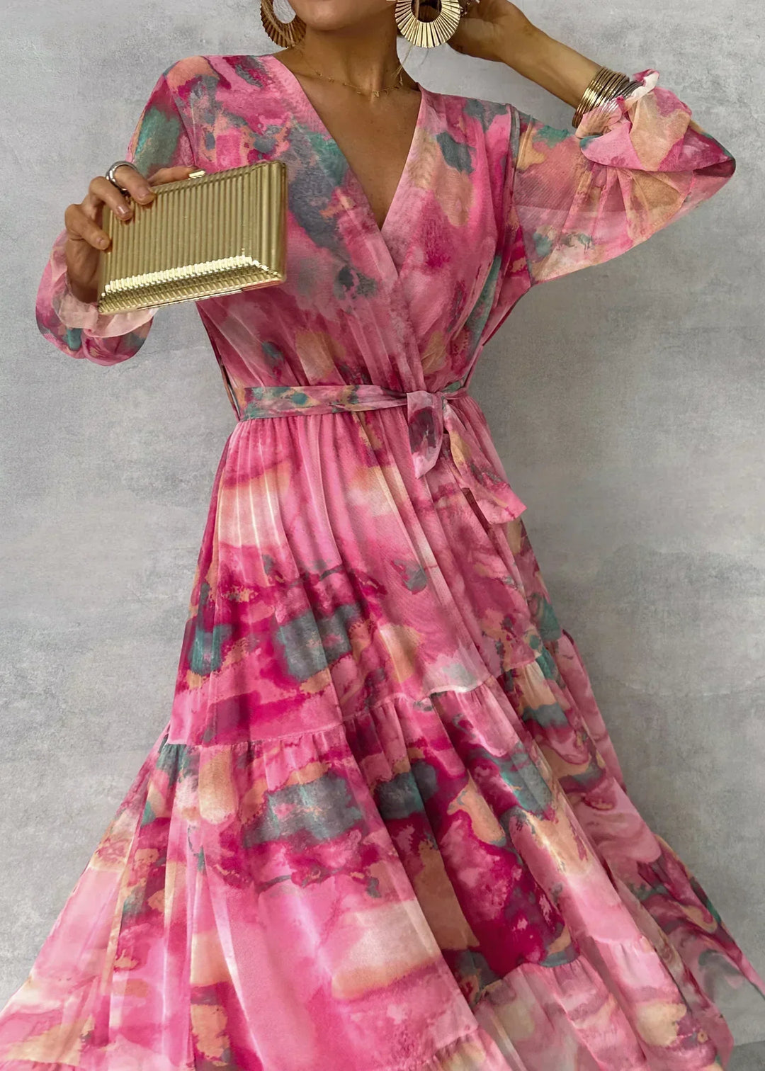 Women's Long Sleeve Summer Dress Modern & Breezy