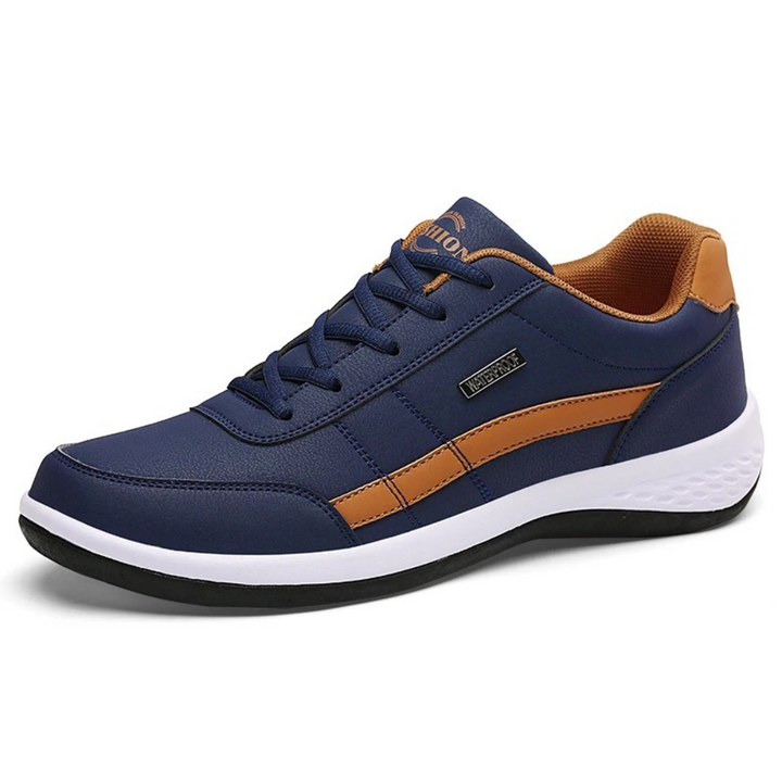Men's Leather Sneakers with Arch Support