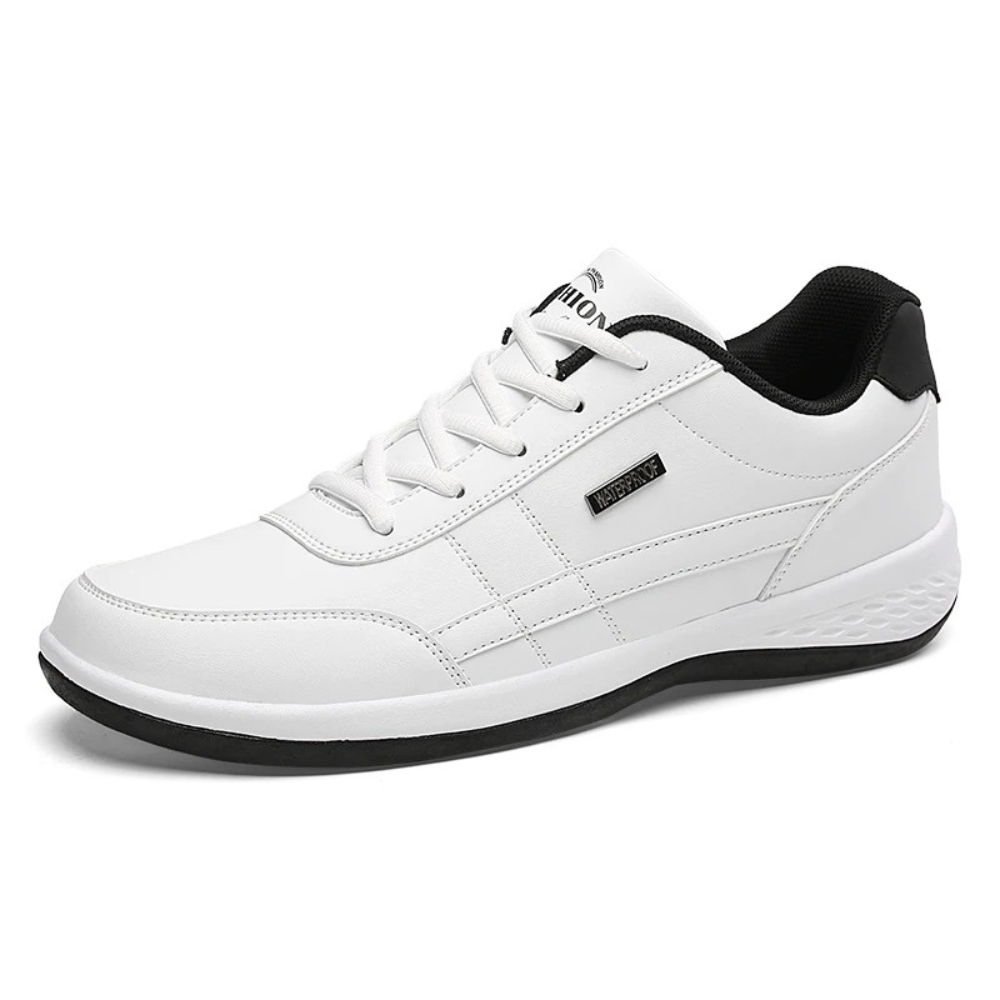 Men's Leather Sneakers with Arch Support