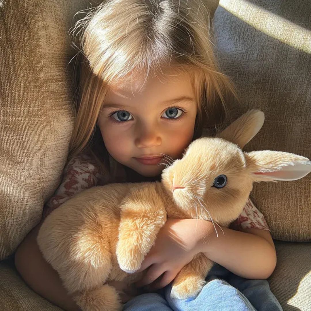 Realistic Bunny Toy Soft Interactive Animal for Children