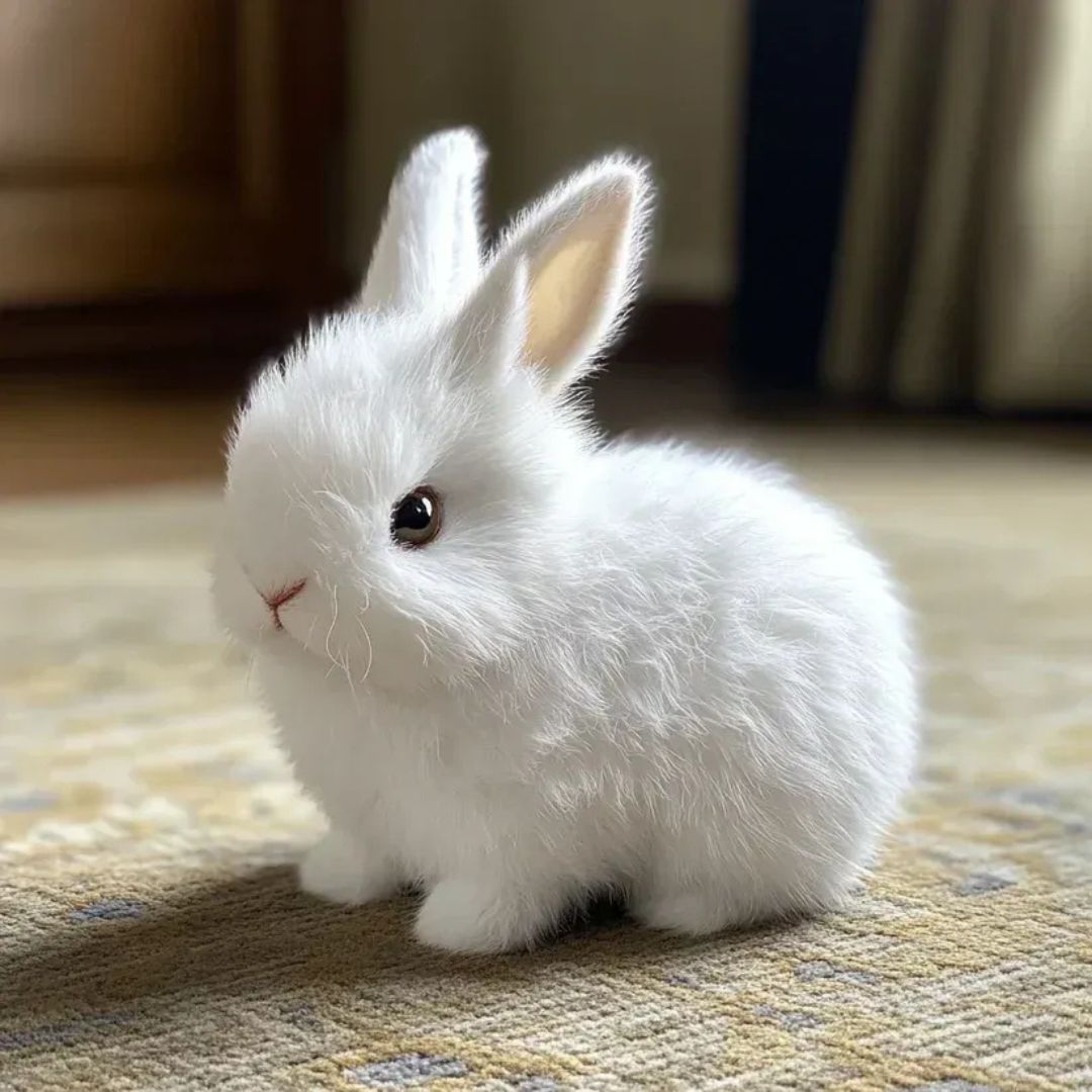Realistic Bunny Toy Soft Interactive Animal for Children
