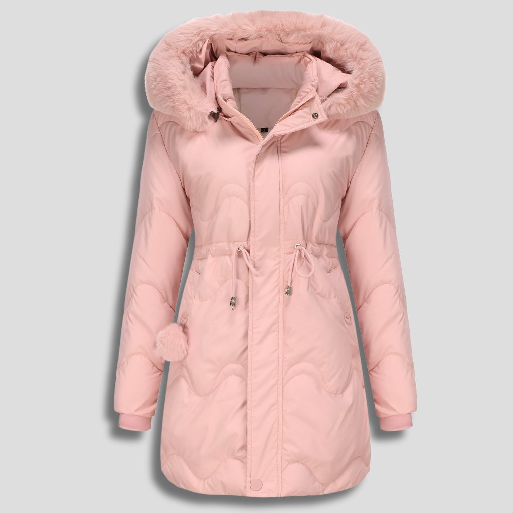 Quilted Puffy Long Parka for Women
