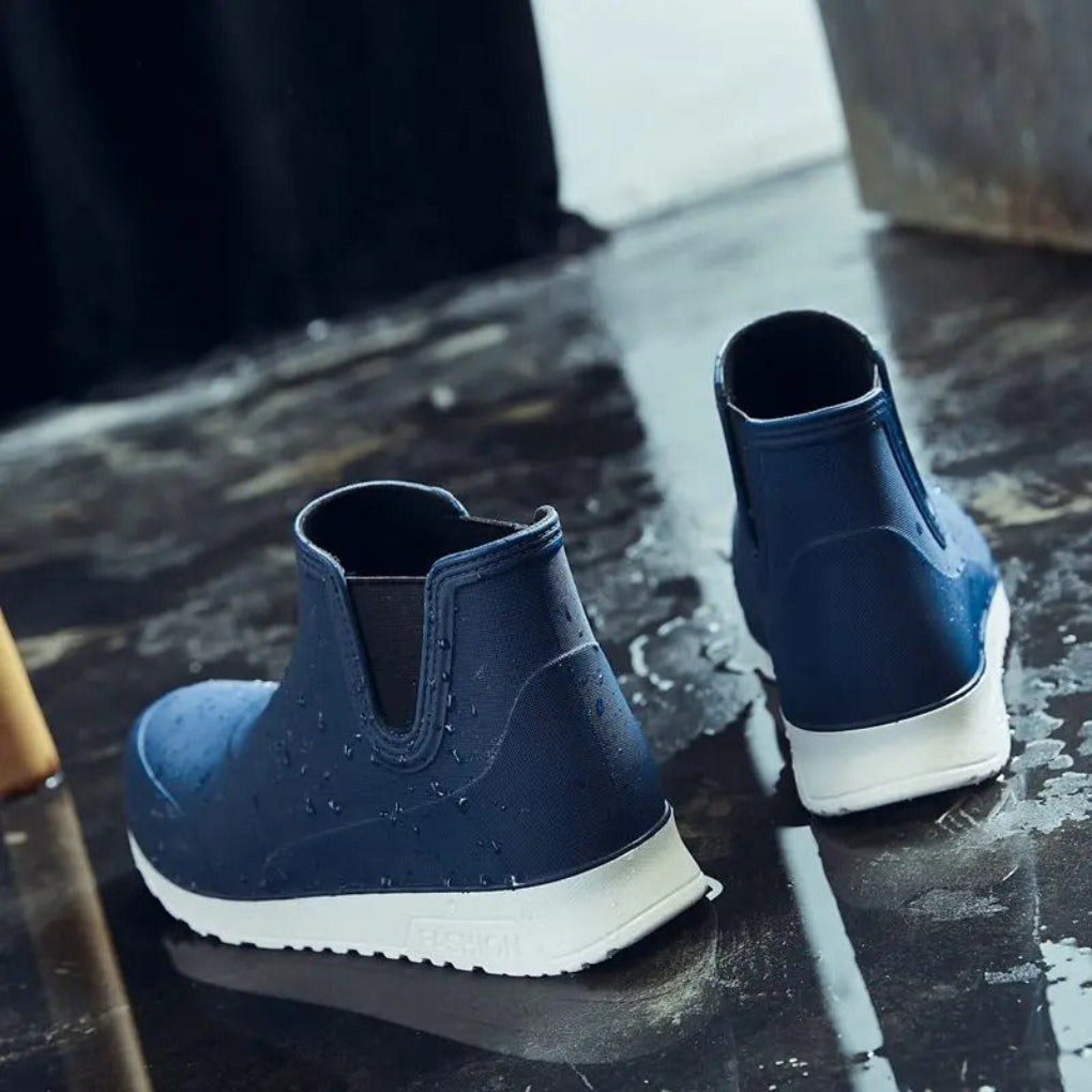 Lightweight Durable and Waterproof Men’s Slip On Rain Boots