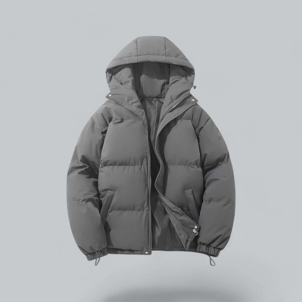 Warm Men's Winter Parka with Adjustable Hood