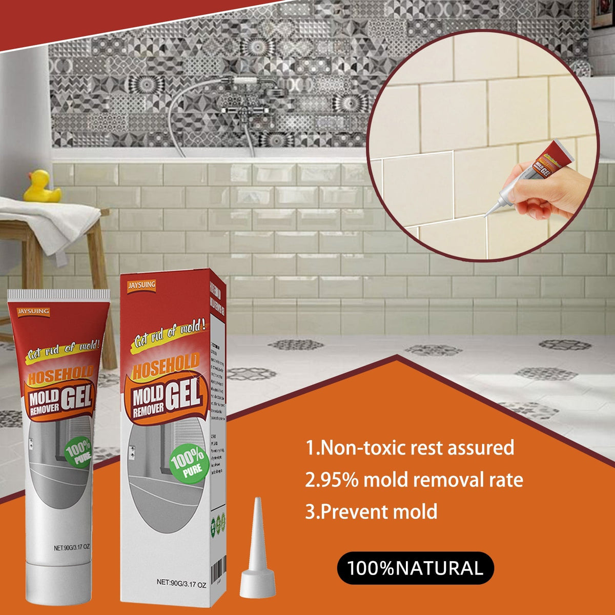 Mould and Mildew Remover Gel with Applicator Nozzle for Bathroom Tile Grout