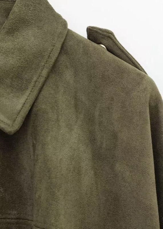 Lune London | Oversized Suede Zip Jacket