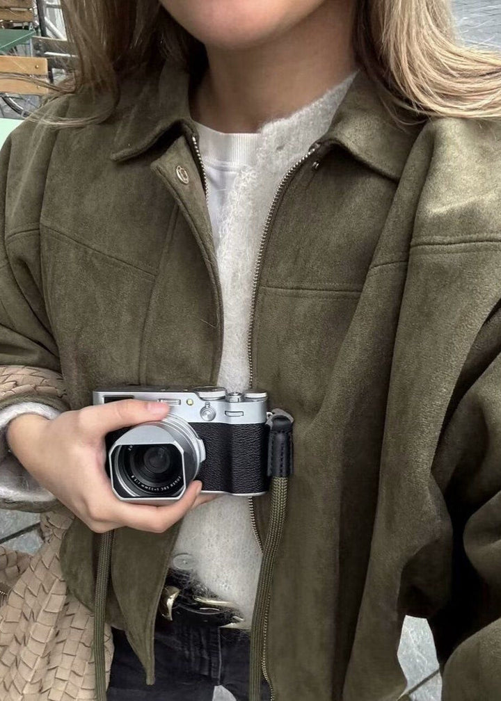Lune London | Oversized Suede Zip Jacket
