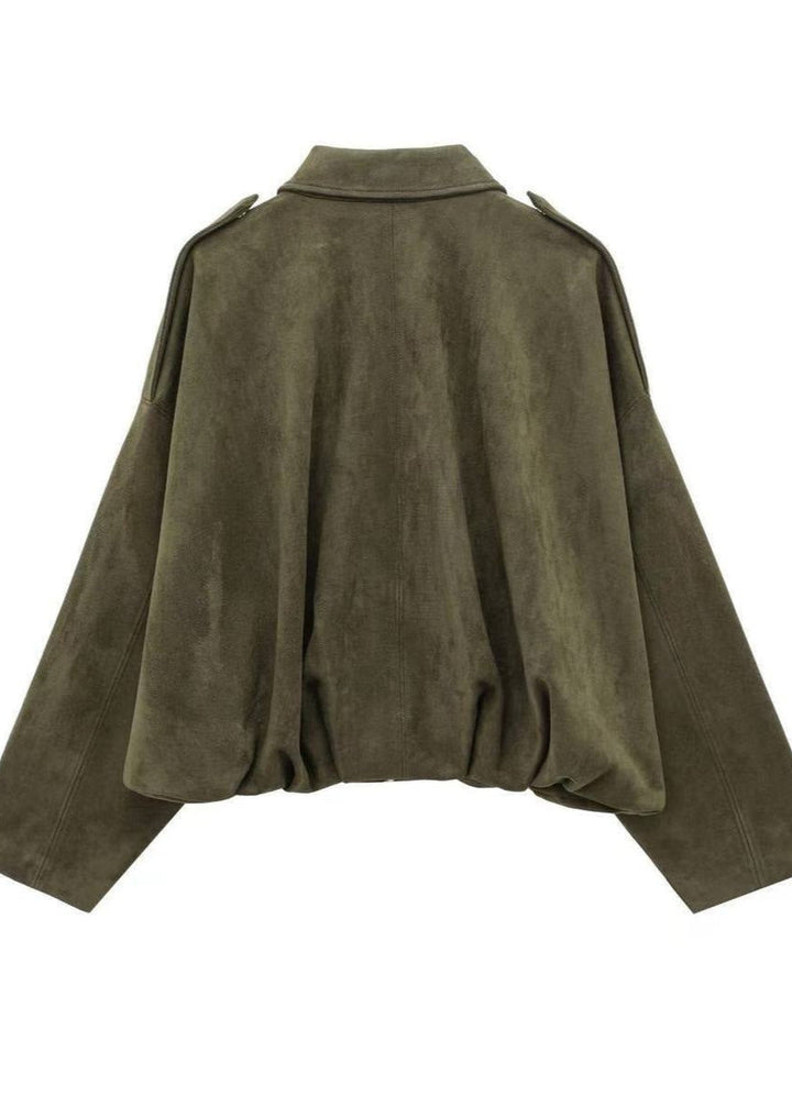 Lune London | Oversized Suede Zip Jacket