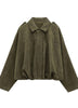 Oversized Suede Zip Jacket