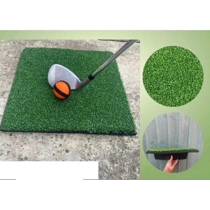 Portable Golf Chipping Game with Sticky Target Mat and 16 Colour-Coded Balls Bucket