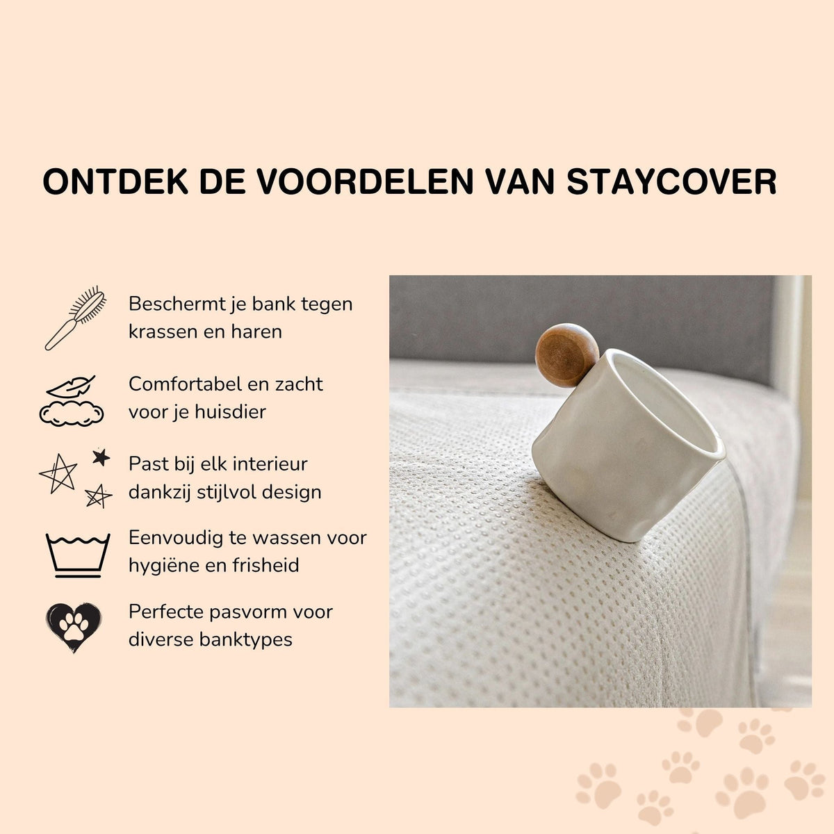 Non-Slip Protective Sofa Cover - Washable &amp; Water-Repellent