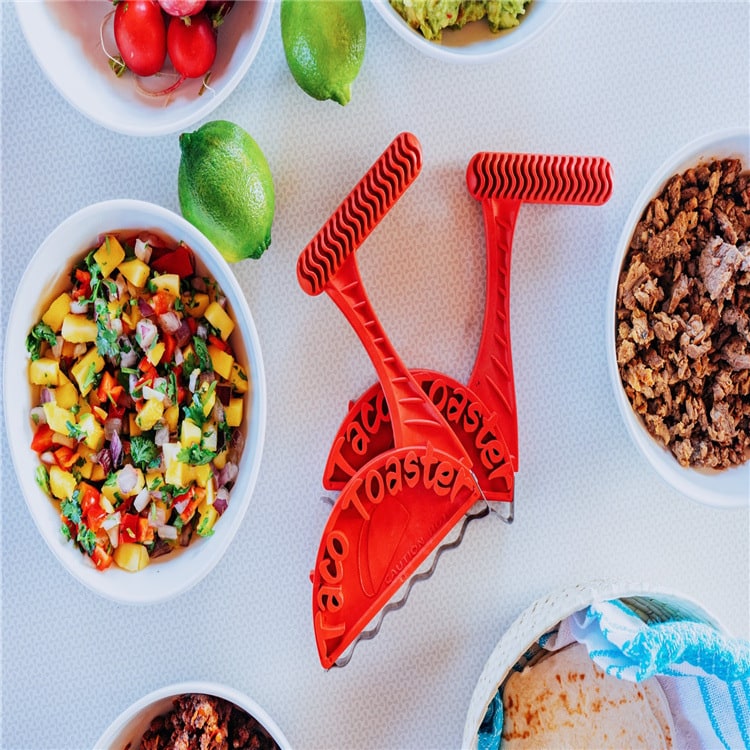 Taco Shell Maker Machine for Toasters with Tortilla Moulds and Heat-Resistant Handle