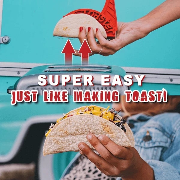 Taco Shell Maker Machine for Toasters with Tortilla Moulds and Heat-Resistant Handle