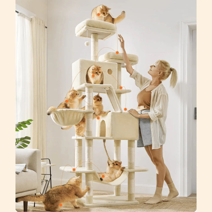 PurrPlay 2 Metres Plush Cat Activity Tree