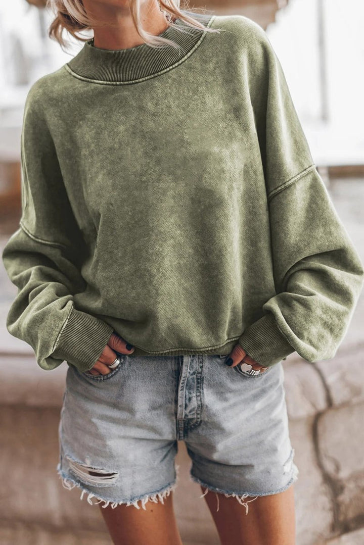 Chic und Stil | Washed sweater for women