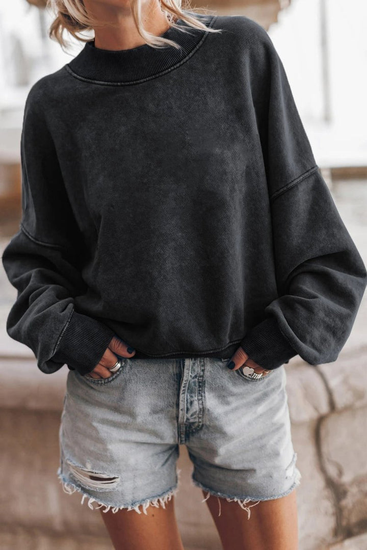 Chic und Stil | Washed sweater for women