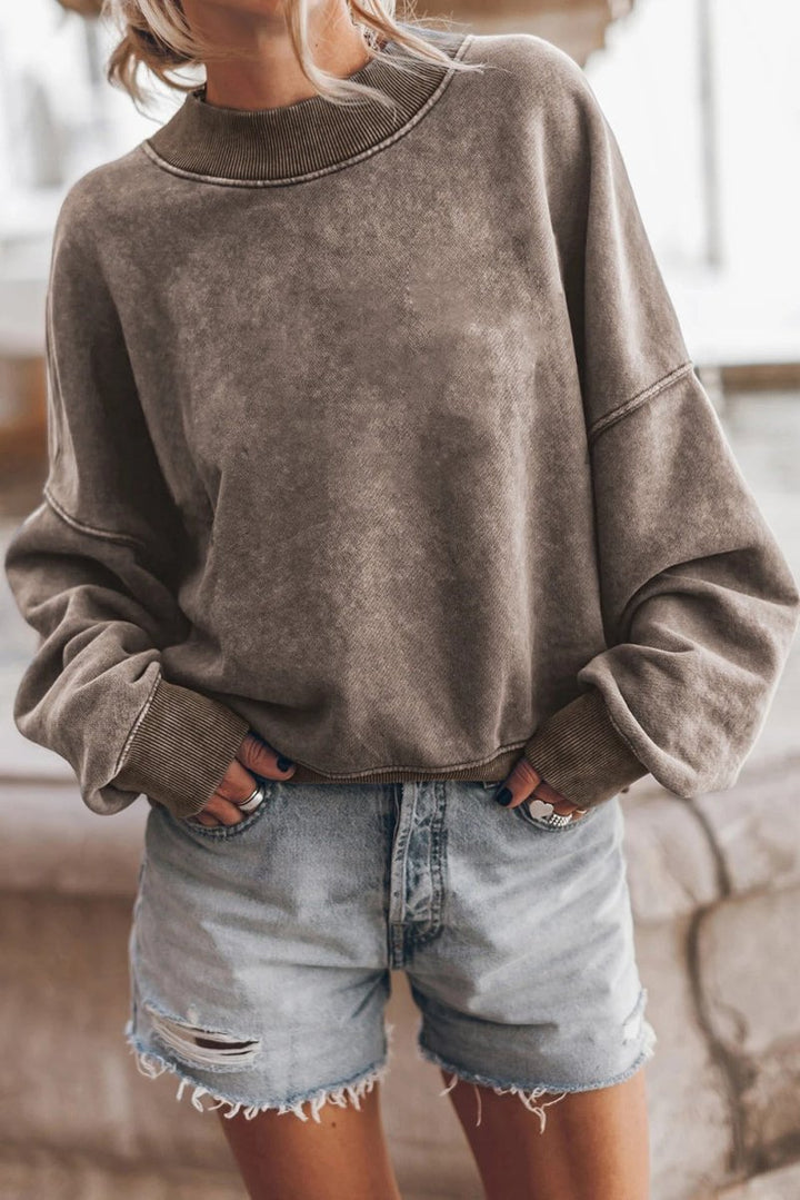 Chic und Stil | Washed sweater for women