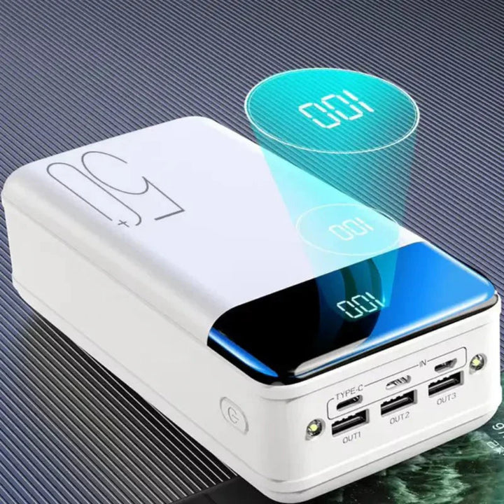 High-Capacity 50,000mAh Mobile Charger